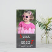 ハッピーバレンタインデーハグキスシャルボードフォト シーズンカード (スタンド正面)