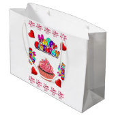 ハッピーバレンタインデーハッピーバースデー抱き枕 ラージペーパーバッグ (裏面アングル)