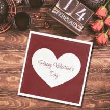 ハッピーバレンタインデーハートかわいい赤パーティー