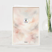 ハッピーバレンタインデーハートと名前をカスタムする カード (裏面)