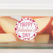 ハッピーバレンタインデーハートの贈り物またはクッキー ラベル (貼付)