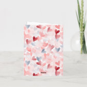 ハッピーバレンタインデーハートカード サンキューカード (裏面)