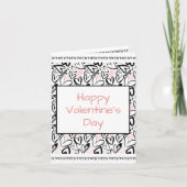 ハッピーバレンタインデーハートタトゥー書 カード (正面)