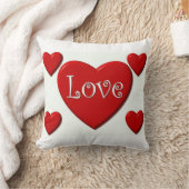 ハッピーバレンタインデーハートデザイン クッション (ブランケット)