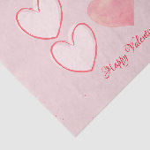 ハッピーバレンタインデーハートピンクティッシュペーパー 薄葉紙 (詳細)