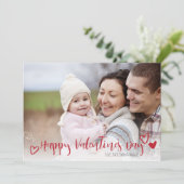 ハッピーバレンタインデーハートフォトカード シーズンカード (スタンド正面)