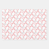 ハッピーバレンタインデーハートフォトシンプル ラッピングペーパーシート (正面3)