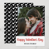ハッピーバレンタインデーハートフォトホリデーカード シーズンカード (正面/裏面)