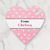 ハッピーバレンタインデーハートメッセージカード フェイバータグ (裏面)