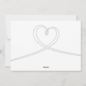 ハッピーバレンタインデーハートラブカップル飛行機 シーズンカード (裏面)