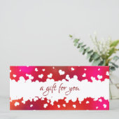 ハッピーバレンタインデーハートラブリーギフトカード (スタンド正面)