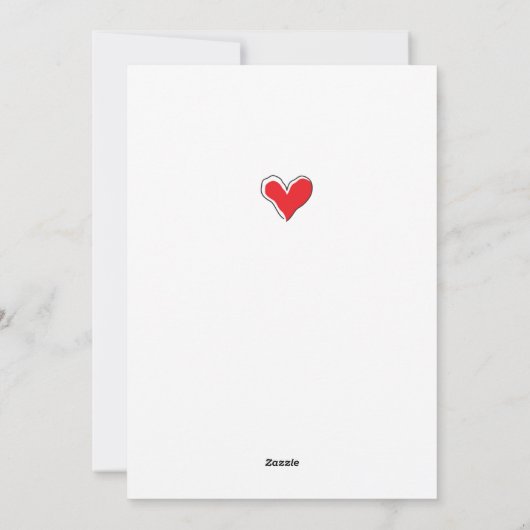 ハッピーバレンタインデーハートラブ恐竜の休日 シーズンカード (裏面)