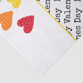 ハッピーバレンタインデーハートレインボカラーズキッズ 薄葉紙 (詳細)