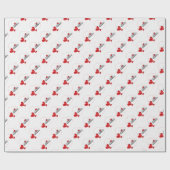 ハッピーバレンタインデーハート包装紙 ラッピングペーパー (フラット)