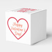 ハッピーバレンタインデーハート型ロゴ フェイバーボックス (正面サイド)