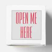 ハッピーバレンタインデーハート型ロゴ フェイバーボックス (上部)