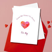 ハッピーバレンタインデーハート教室バレンタイン ノートカード