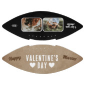 ハッピーバレンタインデーハート2枚の写真 アメリカンフットボール (パネル)