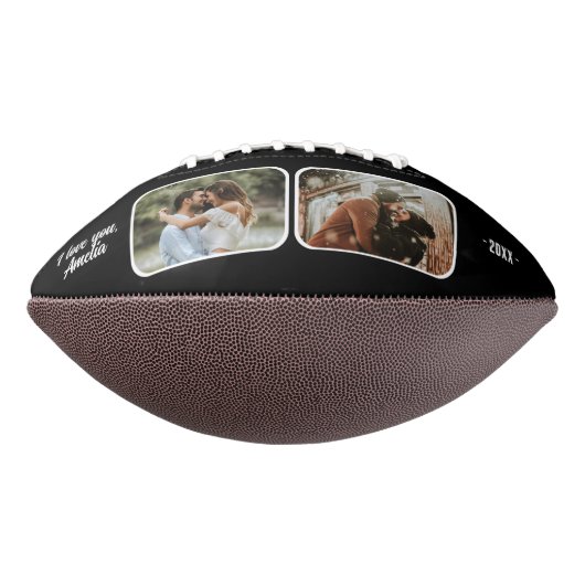 ハッピーバレンタインデーハート2枚の写真 アメリカンフットボール (回転90)