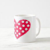ハッピーバレンタインデーハート コーヒーマグカップ (正面右)