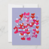 ハッピーバレンタインデーハート シーズンカード (正面)