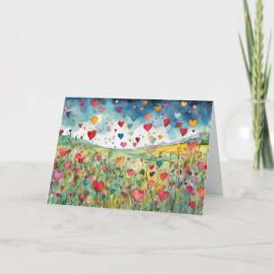 ハッピーバレンタインデーハート シーズンカード