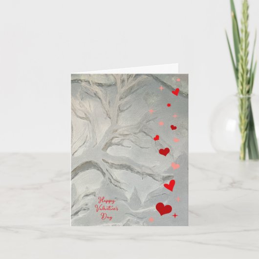 ハッピーバレンタインデーハート&スター カード (正面)