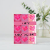 ハッピーバレンタインデーハート ポストカード (スタンド正面)