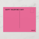 ハッピーバレンタインデーハート ポストカード (裏面)