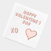 ハッピーバレンタインデーハート 箔ナプキン (左)