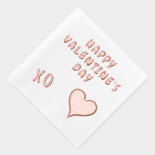 ハッピーバレンタインデーハート 箔ナプキン (右)