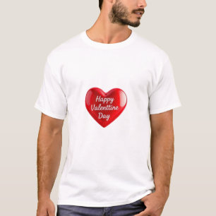 ハッピーバレンタインデーハート Tシャツ