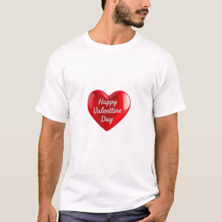 ハッピーバレンタインデーハート Tシャツ