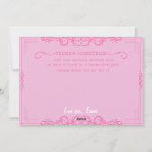 ハッピーバレンタインデーバウチャーギフトカップル シーズンカード (裏面)