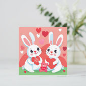 ハッピーバレンタインデーバニー家族 シーズンカード (スタンド正面)