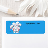 ハッピーバレンタインデーバニー ラベル (インサイチュ)