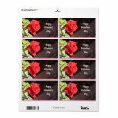 ハッピーバレンタインデーバララベル ラベル (フルシート)
