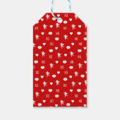 ハッピーバレンタインデーバレンタイン記号ギフトラベル ギフトタグ (裏面)