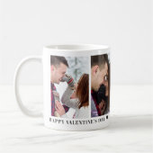 ハッピーバレンタインデーパーソナライズされたカスタムマグ コーヒーマグカップ (左)