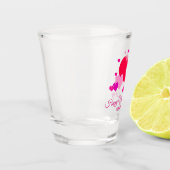 ハッピーバレンタインデーパーソナライズされたショットガラス ショットグラス (左)