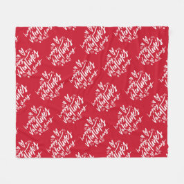 ハッピーバレンタインデーパーソナライズされた名文字 フリースブランケット