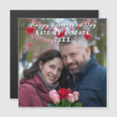 ハッピーバレンタインデーパーソナライズされた磁気カード (正面/裏面)