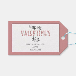 ハッピーバレンタインデーパーソナライズされた ギフトタグ