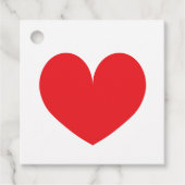 ハッピーバレンタインデーパーティーの好意ギフトラベル フェイバータグ (正面)