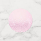 ハッピーバレンタインデーピンクヒヤシンスハートラブル コンフェッティ (スモール正面)