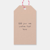 ハッピーバレンタインデーピーチレースハート ギフトタグ (裏面)