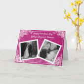 ハッピーバレンタインデーフォトカード カード (黄色い花)