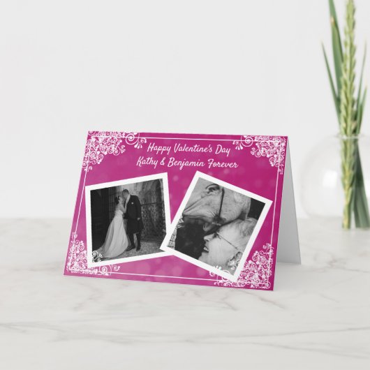 ハッピーバレンタインデーフォトカード カード (正面)