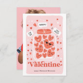 ハッピーバレンタインデーフォトカード 招待状 (正面/裏面)
