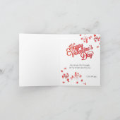 ハッピーバレンタインデーフォトロマンチックハート カード (内部)